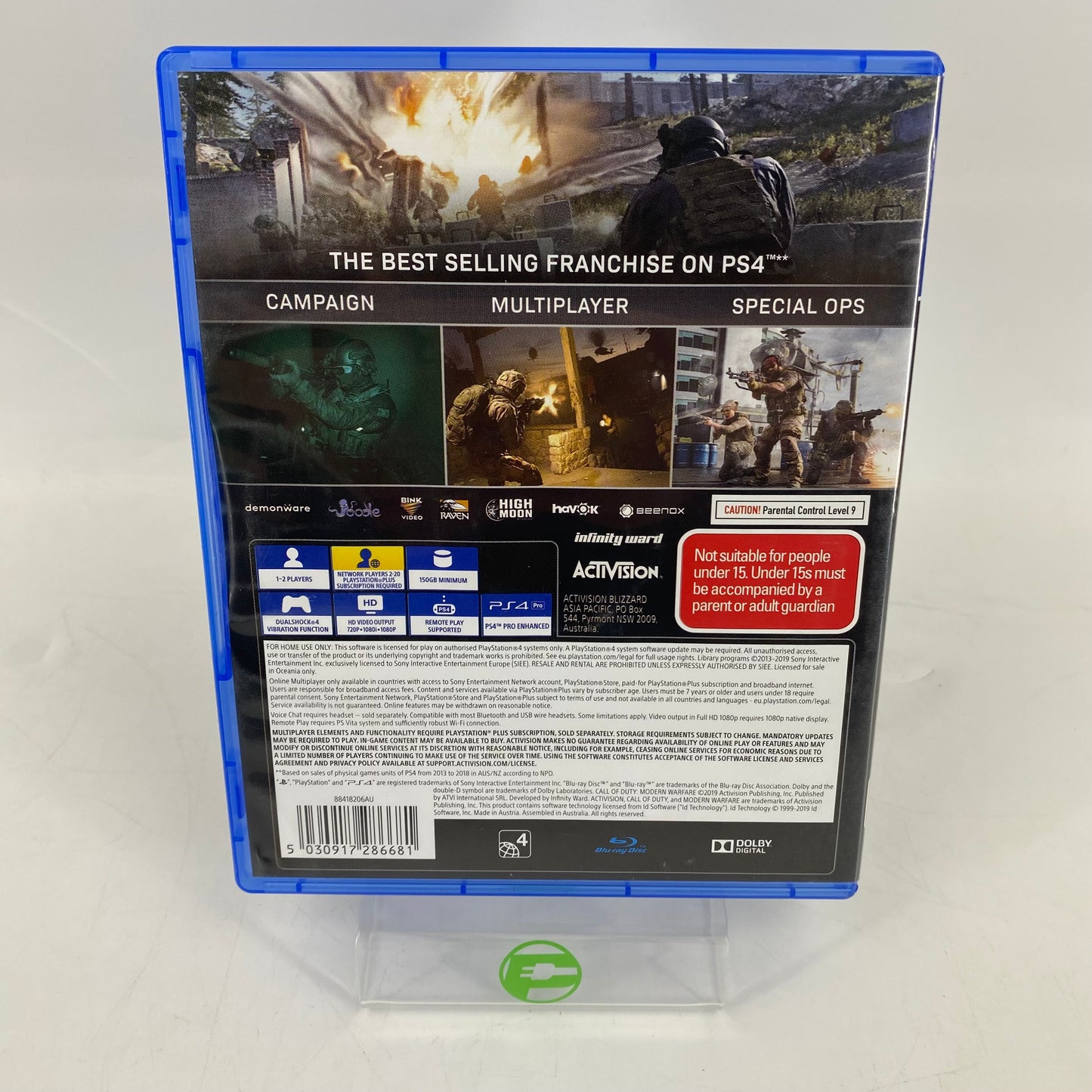 Call of Duty: Modern Warfare (Sony PlayStation 4 PS4, 2019)