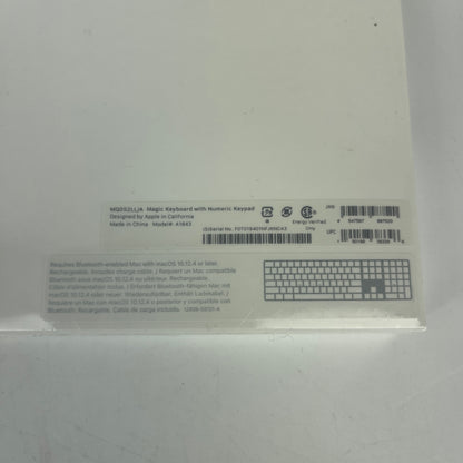 New Apple Magic Keyboard Silver MQ052LL/A A1843