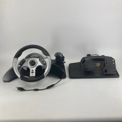 Mad Catz MC2 Racing Wheel & Petals Black For Original Xbox