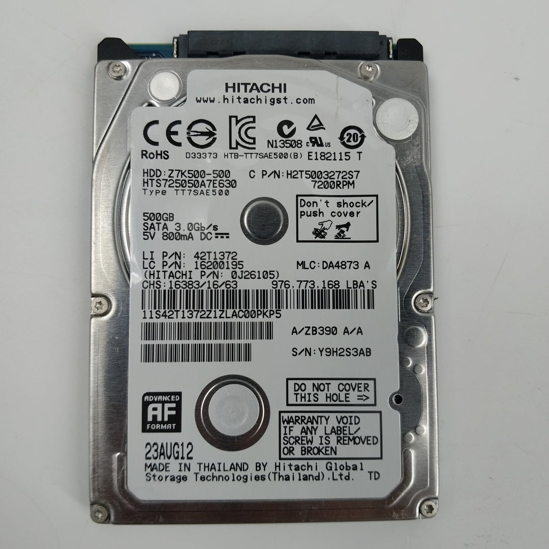 Hitachi(HGST) 2.5" Varied 500GB SATA HDD   Hard Disk Bundle Qty 9