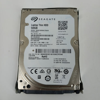 Seagate 2.5" Varied 500GB SATA HDD Hard Disk Bundle Qty 5