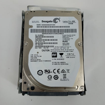 Seagate 2.5" Varied 500GB SATA HDD Hard Disk Bundle Qty 5