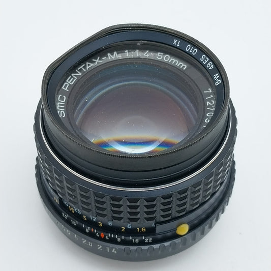 PENTAX SMC PENTAX-M 50mm f/1.4 For Pentax K Mount Lens with Filter