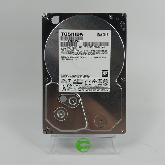 Toshiba 3.5" DT01ACA200 2TB SATA HDD HDKPC09A0A01 S Hard Disk Drive