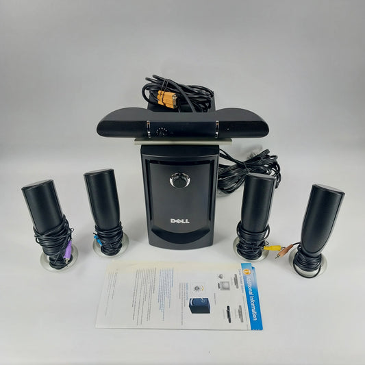 Dell MMS 5650 5.1 Computer Surround Speaker System Black OYH784 with Extras