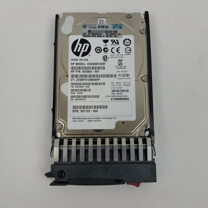 HP 2.5" EG0300FCVBF 300GB 10K SAS HDD 693569-001 Hard Disk Drive