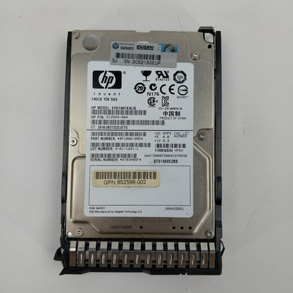 HP 2.5" EH0146Fxxxx 146GB 15K SAS HDD 512544-004 Hard Disk Drive Qty 3