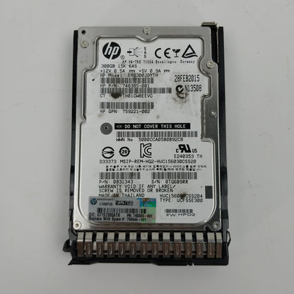 HP 2.5" EH0300JDYTH 300GB 15K SAS HDD 748385-001 Hard Disk Drive