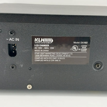 KLH DA1602 5 CD Changer