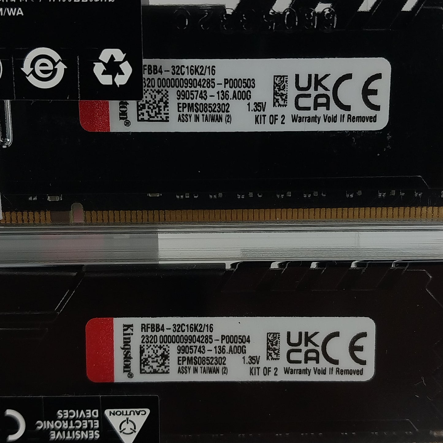 New Kingston Fury 16GB (2x8GB) DDR4 3200MHz RFBB4-32C16K2/16 Gaming RAM