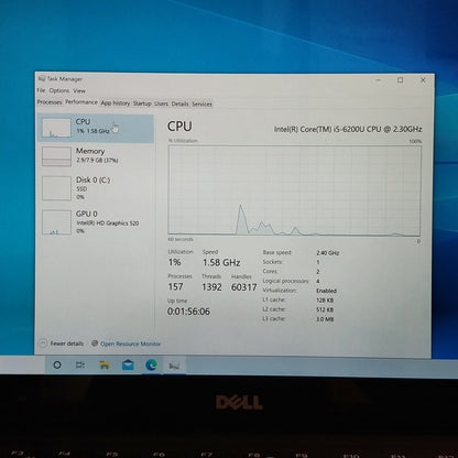 Dell XPS 13 9350 P54G 13.3" i5-6200U 800MHz 8GB RAM 256GB SSD