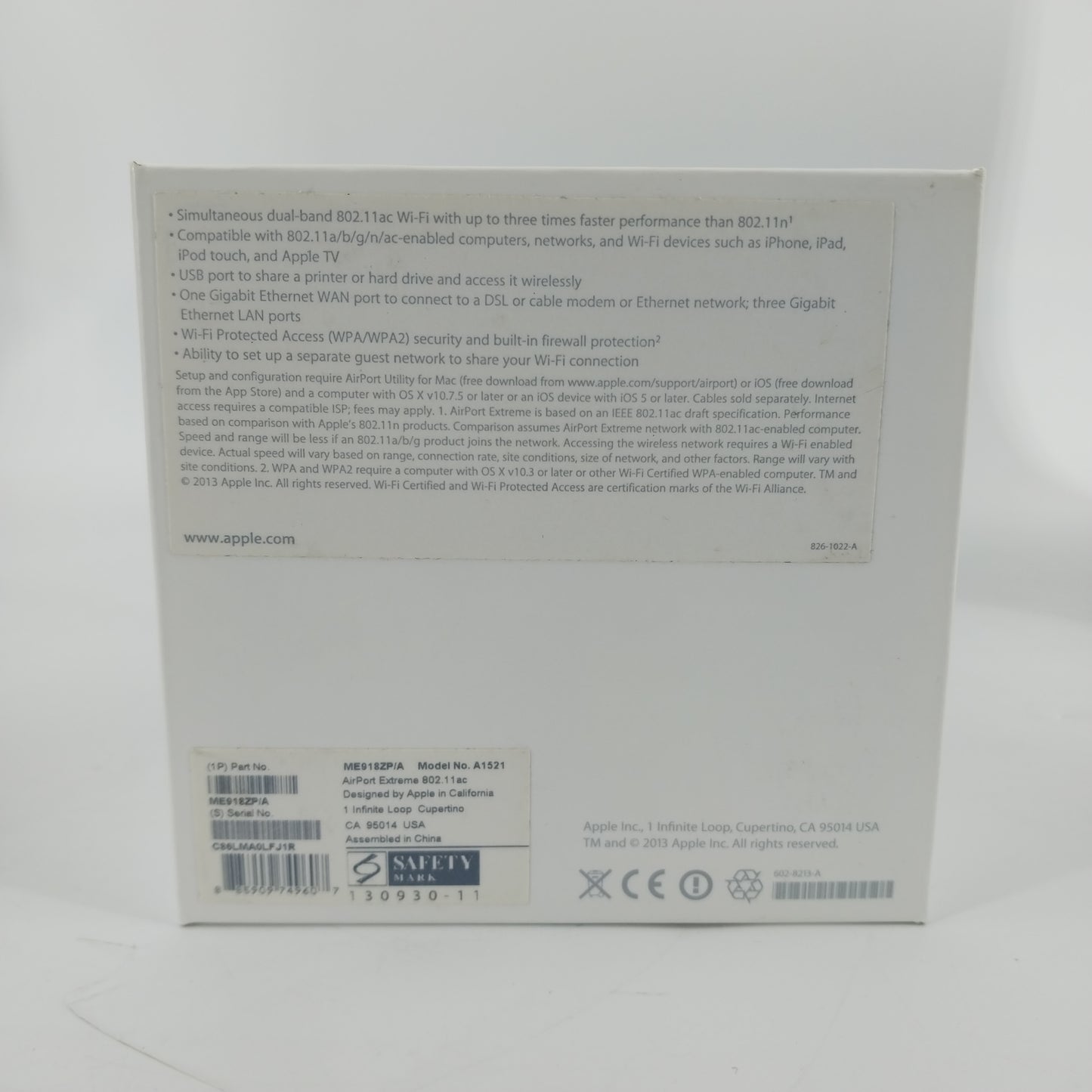 Apple Airport Extreme 6th Gen White A1521