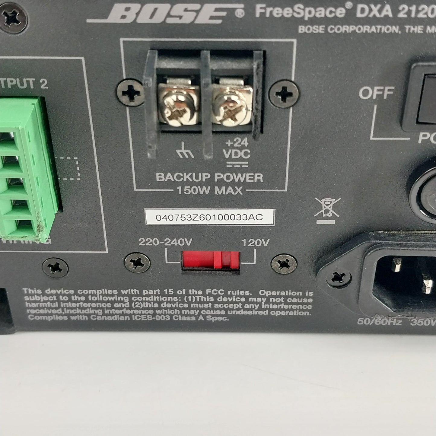 BOSE Professional FreeSpace DXA2120 Digital Mixer Amplifier