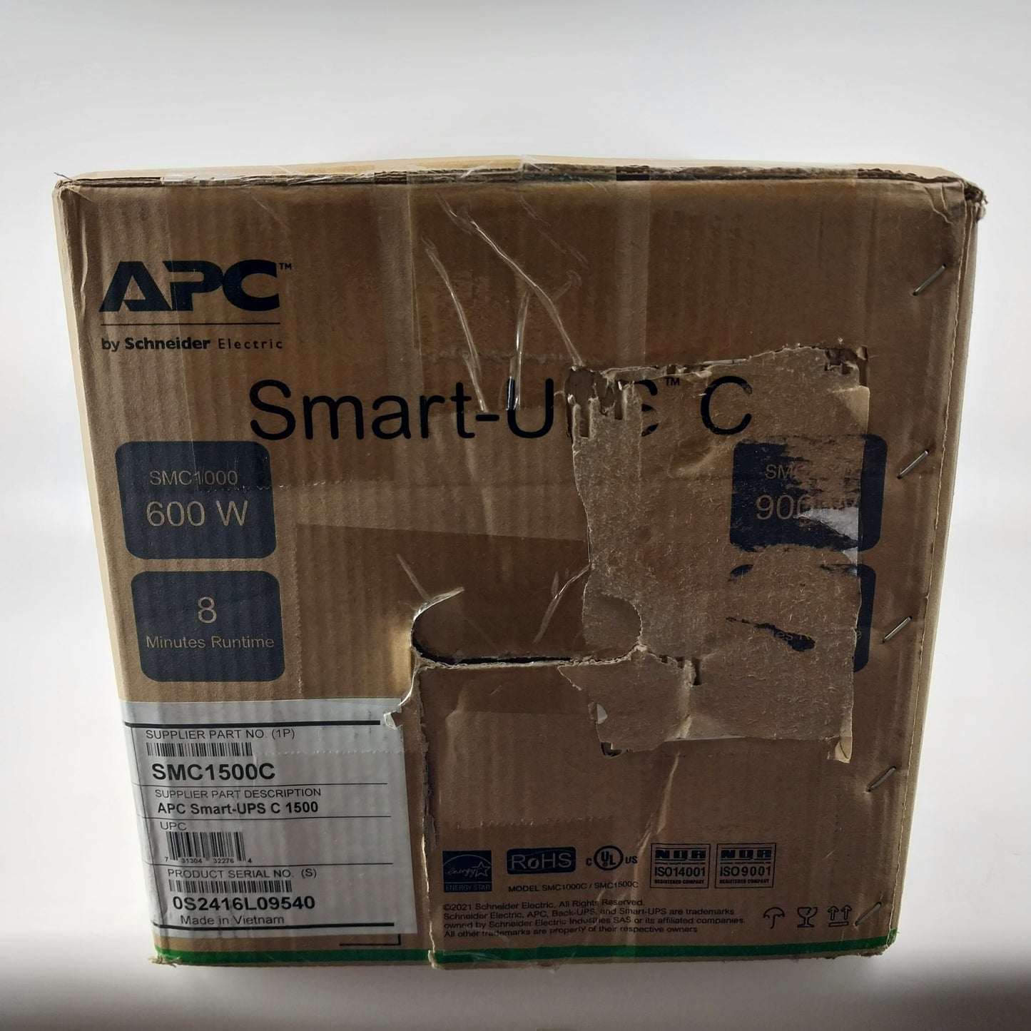 APC SMC1500C Smart UPS C Battery Backup and Surge Protector SMC1500C