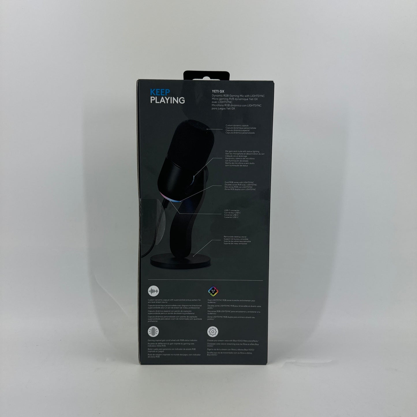 New Logitech Yeti GX Black 988-000567 For PC