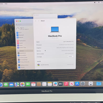 2019 Apple MacBook Pro 15.4" i9 2.3GHz 16GB RAM 512GB SSD Silver A1990