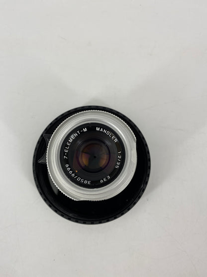 Mandler 7-Element 35mm f/2.0 For M-Mount/L39-Mount Manual Lens