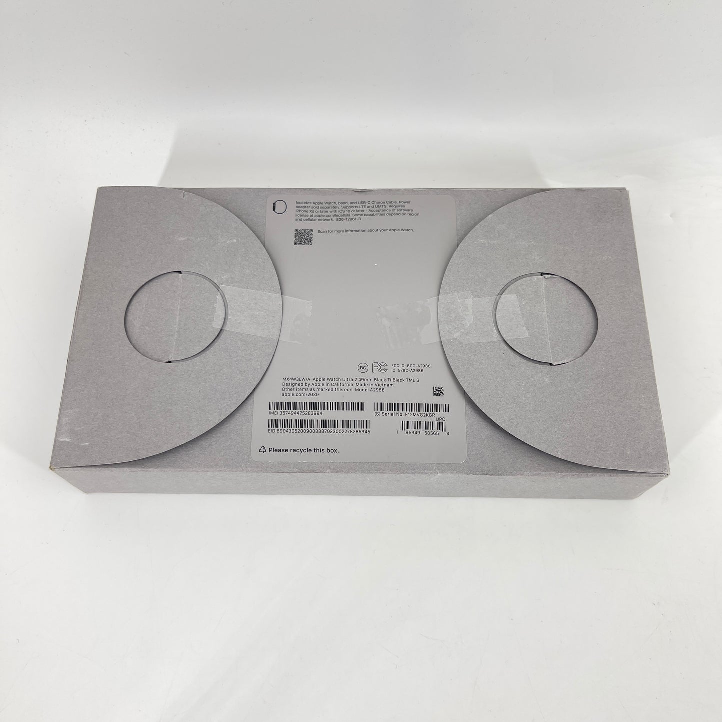 Unlocked Apple Watch Ultra 2 49MM Black Titanium Milanese Loop MX4W3LW/A
