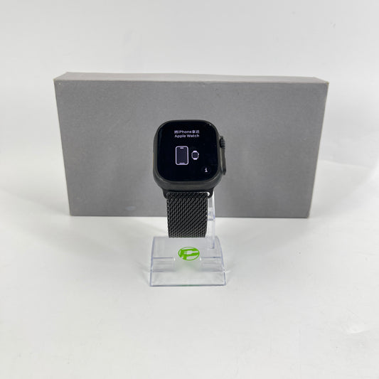 Unlocked Apple Watch Ultra 2 49MM Black Titanium Milanese Loop MX4W3LW/A