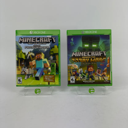 Lot of 2 Microsoft Xbox One Games Minecraft Bundle