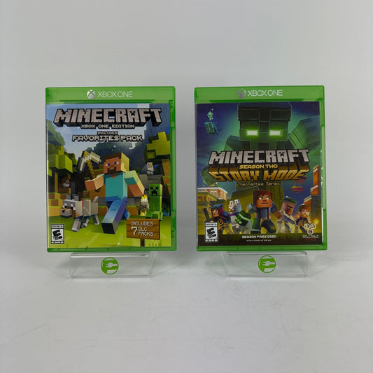 Lot of 2 Microsoft Xbox One Games Minecraft Bundle