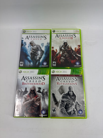 Lot of 7 Microsoft Xbox 360 Games Assassins Creed 1, 2, 3, 4, Brotherhood, Rogue