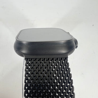 Unlocked Apple Watch Ultra 3 49MM Black Titanium Milanese Loop MF1H4LW/A