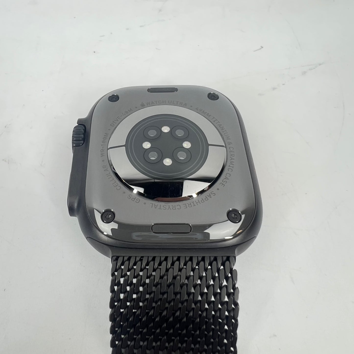 Unlocked Apple Watch Ultra 3 49MM Black Titanium Milanese Loop MF1H4LW/A