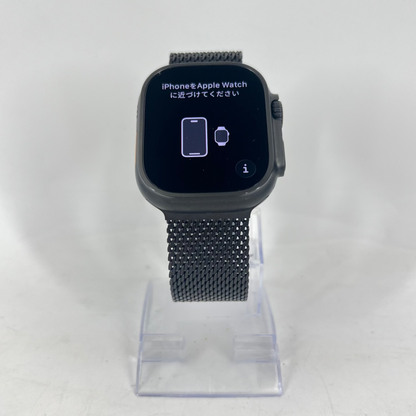 Unlocked Apple Watch Ultra 3 49MM Black Titanium Milanese Loop MF1H4LW/A