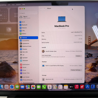 2026 Apple MacBook Pro 14" M5 Pro 16C GPU 4.6GHz 24GB RAM 1TB SSD MGDN4LL/A